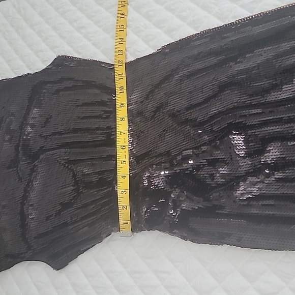 Express Formal Sequin Dress Chocolate Brown Size XS Midi length - Picture 9 of 11